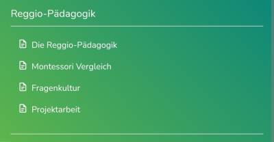 Sidebar im Burgermenü